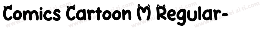 Comics Cartoon M Regular字体转换